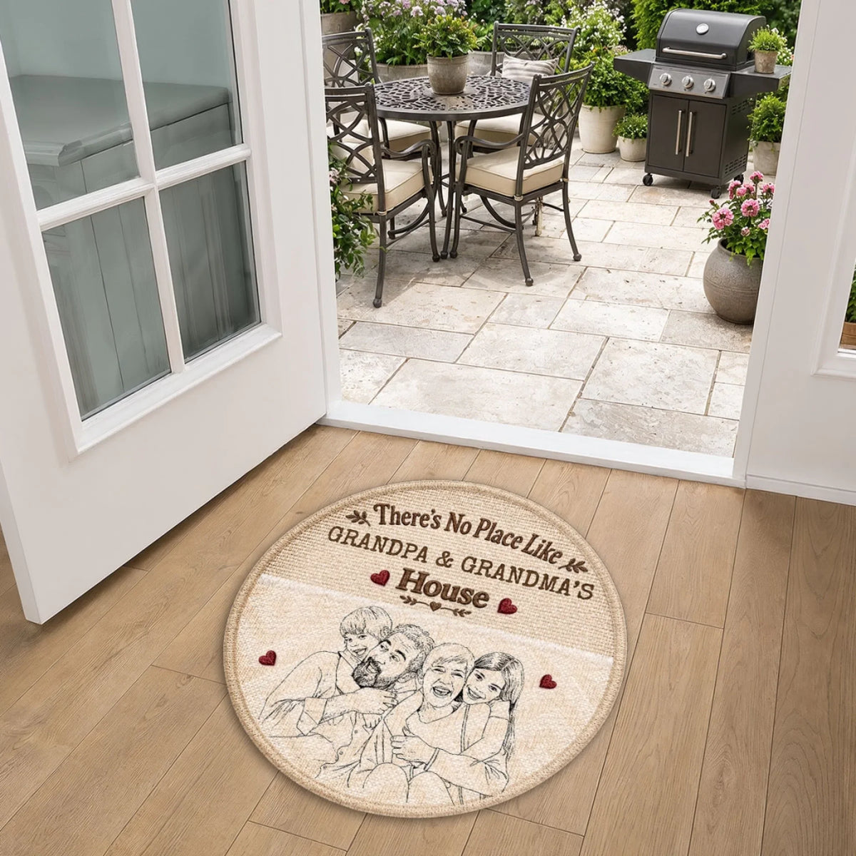 No Place Like Grandparent House - Personalized Doormat