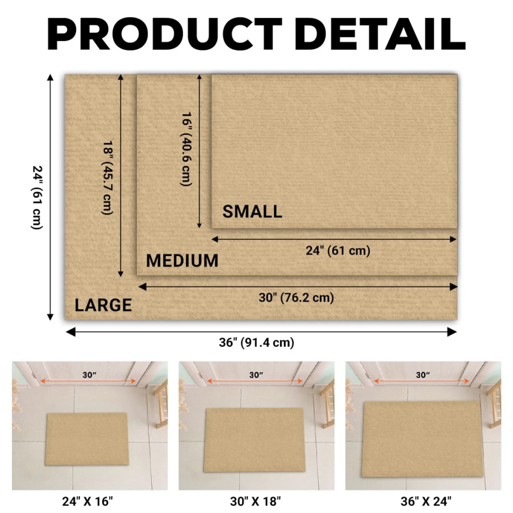 Our Forever Live Here Watercolor - Personalized Doormat