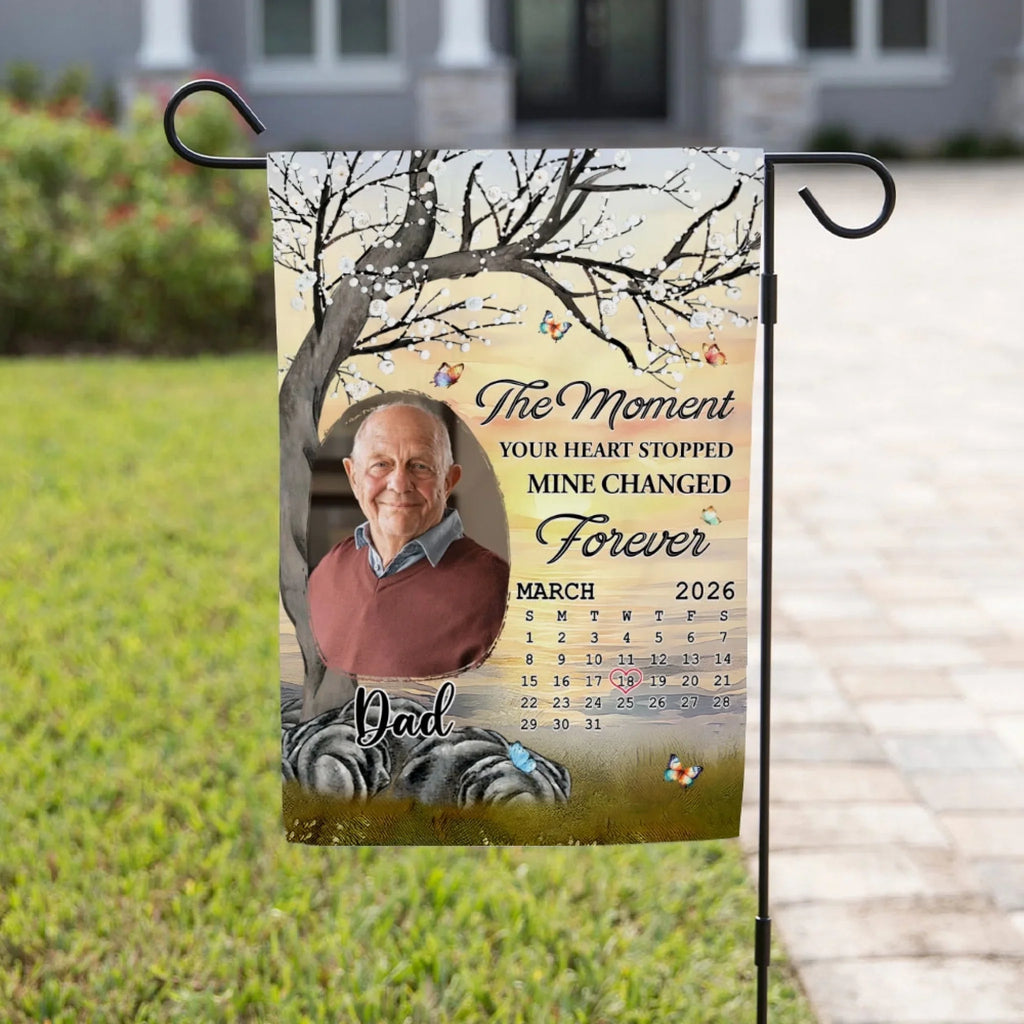 Mine Changed Forever - Personalized Flag