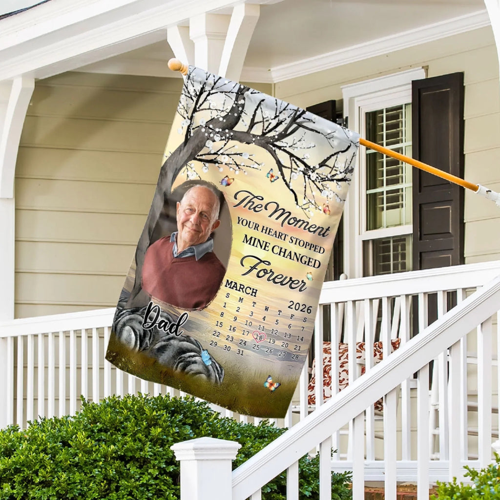 Mine Changed Forever - Personalized Flag