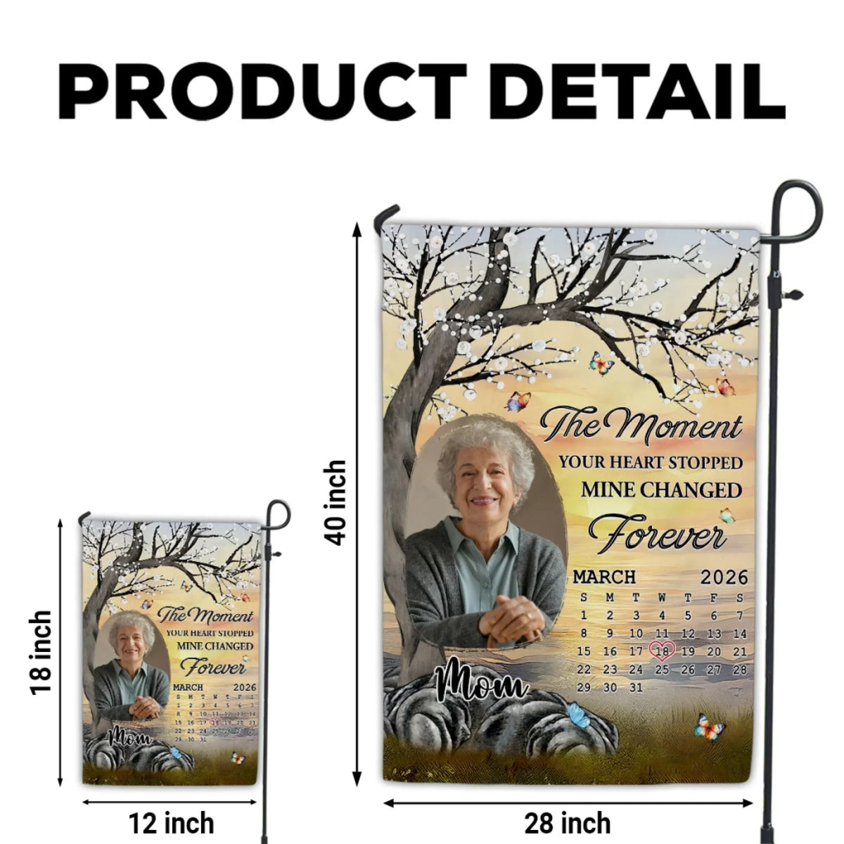 Mine Changed Forever - Personalized Flag