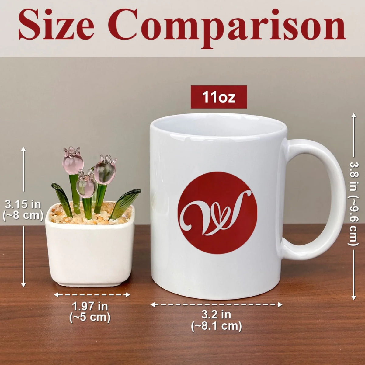 Custom Photo Flower Keepsake, Glass Home Decor Gift for Best Friend • My Favorite One - Personalized Glass Everlasting Tulips