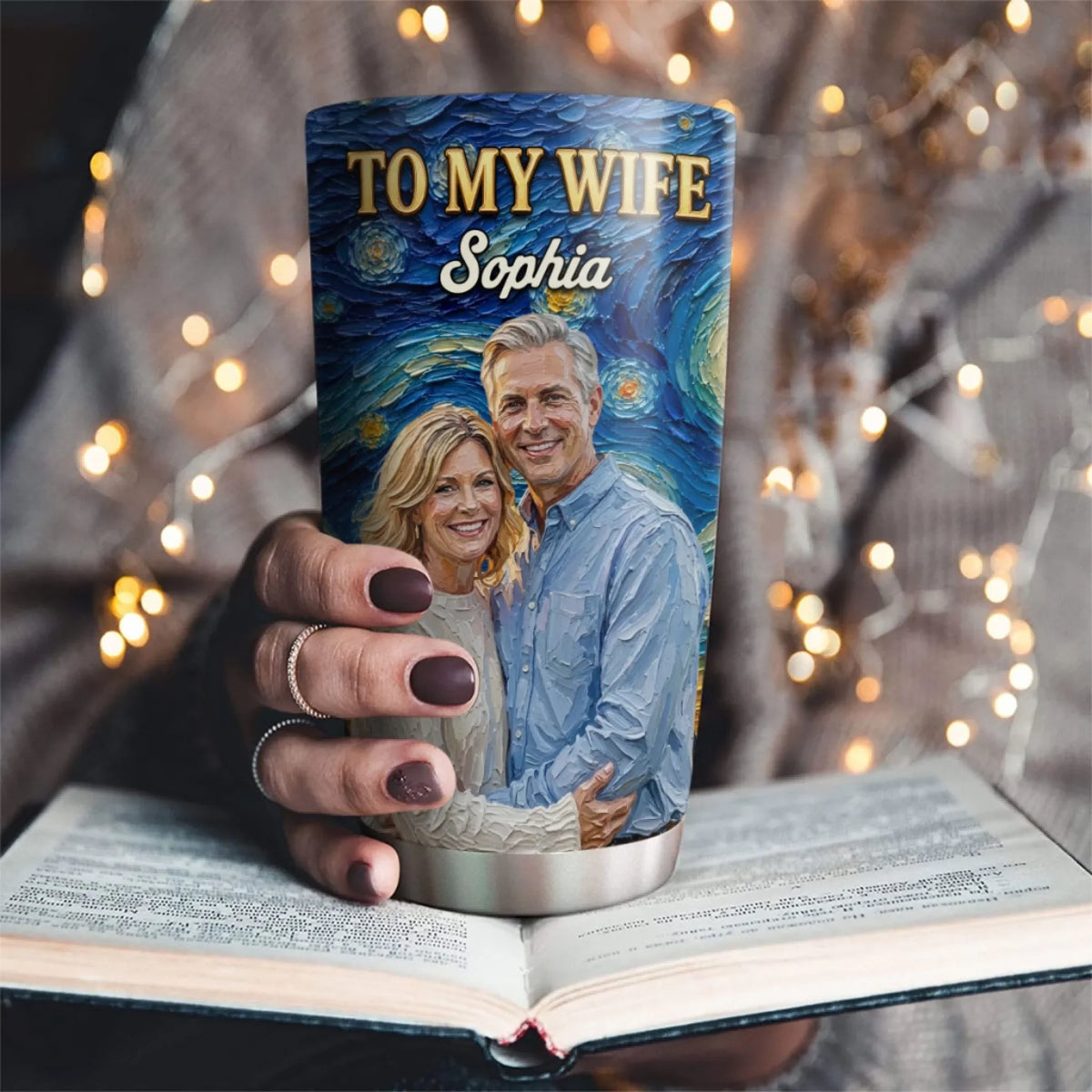 Custom Christmas Anniversary Gifts For Wife • In Any Version Of Reality - Personalized Tumbler