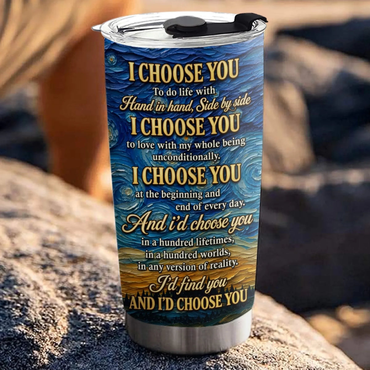 Custom Christmas Anniversary Gifts For Wife • In Any Version Of Reality - Personalized Tumbler