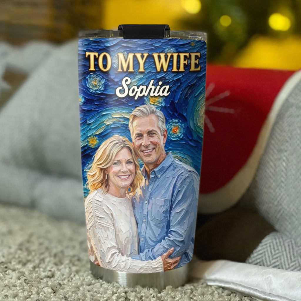 Custom Christmas Anniversary Gifts For Wife • In Any Version Of Reality - Personalized Tumbler