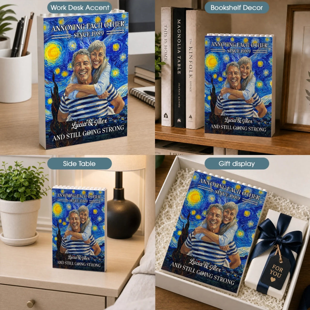 Forever To Go - Personalized Rectangle Building Brick Blocks
