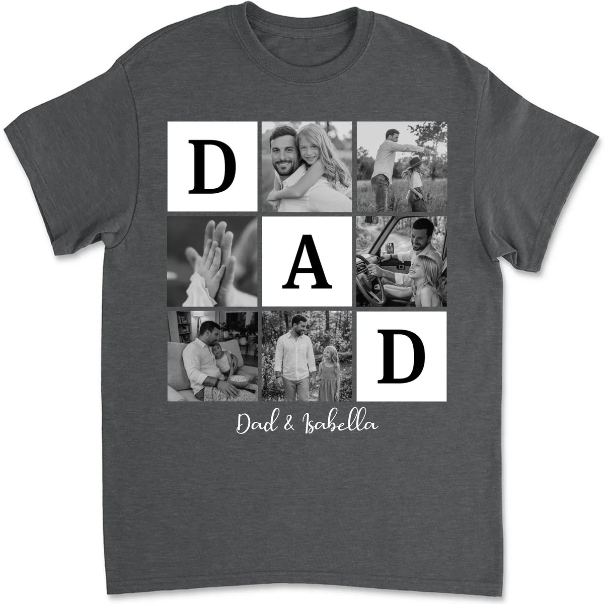 Custom Photo Father's Day, Special Gift for Dad & Grandpa • Fatherhood Looks Good Here - Personalized Shirt