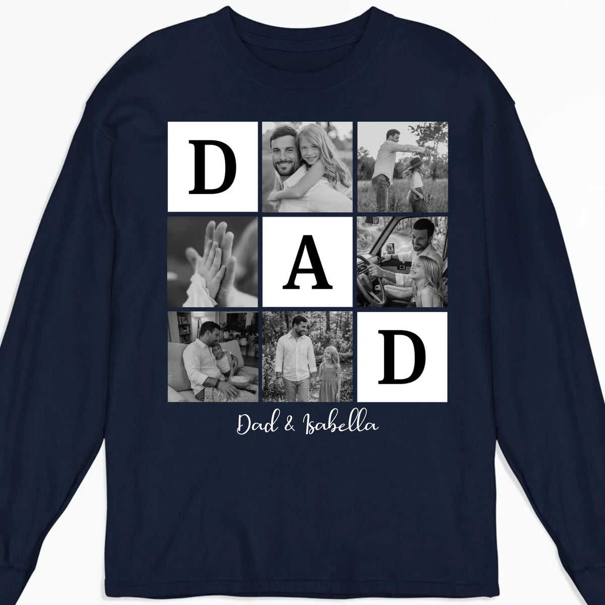 Custom Photo Father's Day, Special Gift for Dad & Grandpa • Fatherhood Looks Good Here - Personalized Shirt