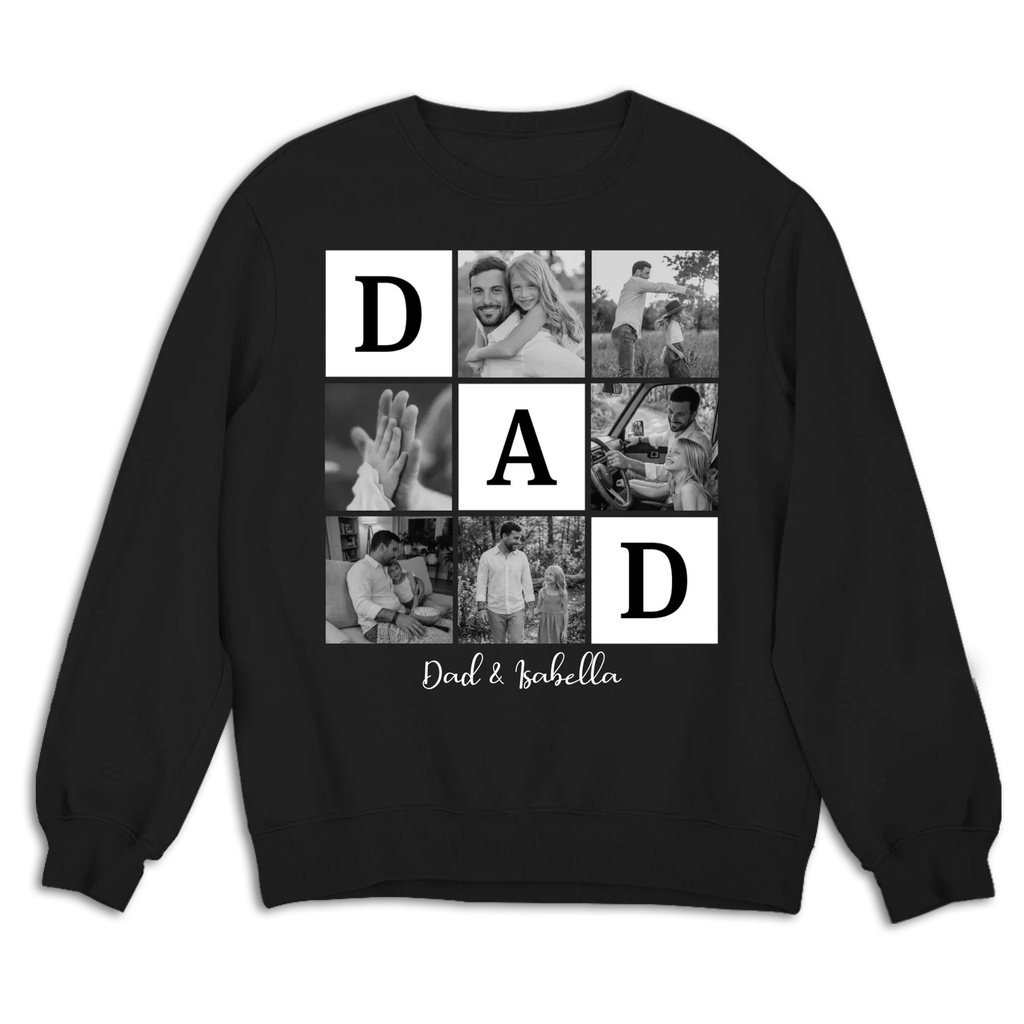 Custom Photo Father's Day, Special Gift for Dad & Grandpa • Fatherhood Looks Good Here - Personalized Shirt