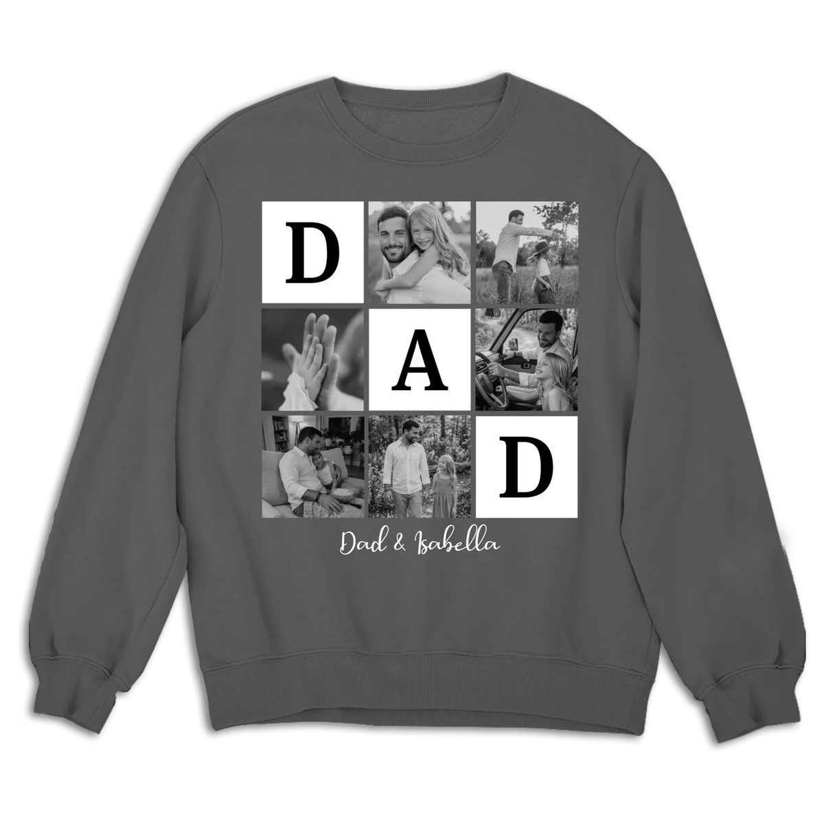 Custom Photo Father's Day, Special Gift for Dad & Grandpa • Fatherhood Looks Good Here - Personalized Shirt