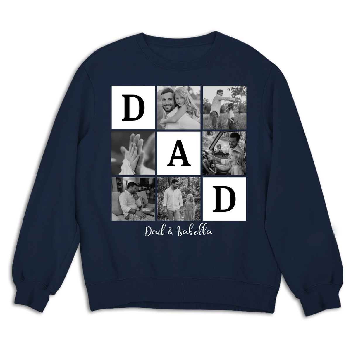Custom Photo Father's Day, Special Gift for Dad & Grandpa • Fatherhood Looks Good Here - Personalized Shirt