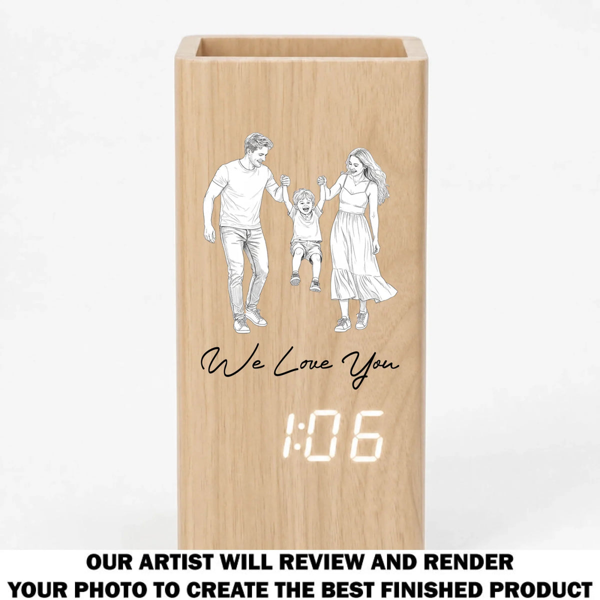 Love You - Personalized Pen Holder