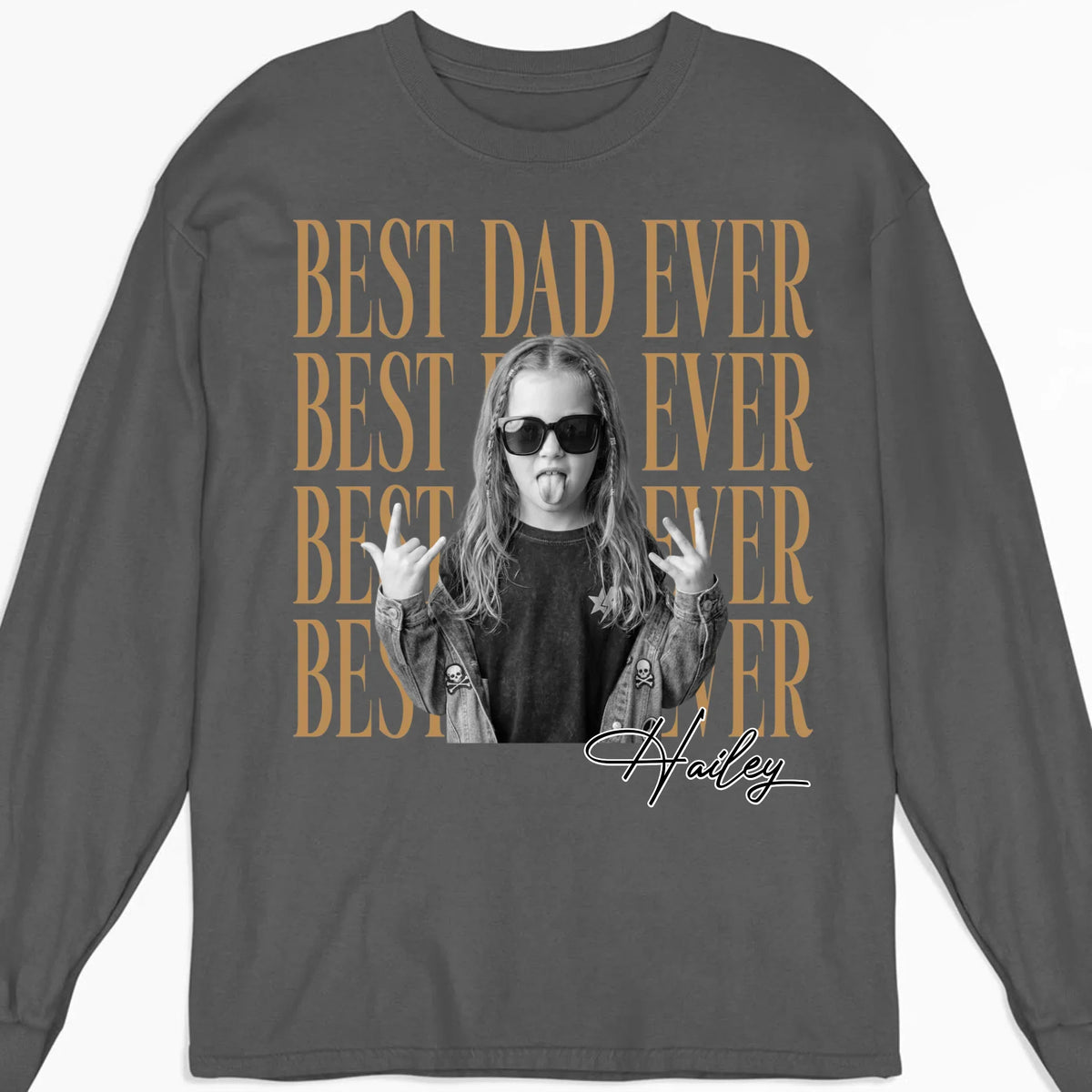 Custom Photo Christmas Anniversary Keepsake Gifts For Husband • Dad And Kid Minimalist - Personalized Shirt