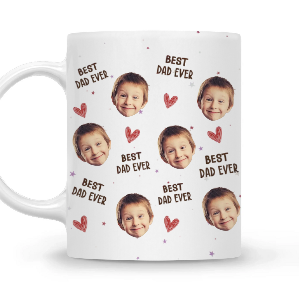 Custom Photo Christmas & Birthday Keepsake Gift • Love You Dog Dad - Personalized Coffee Mug