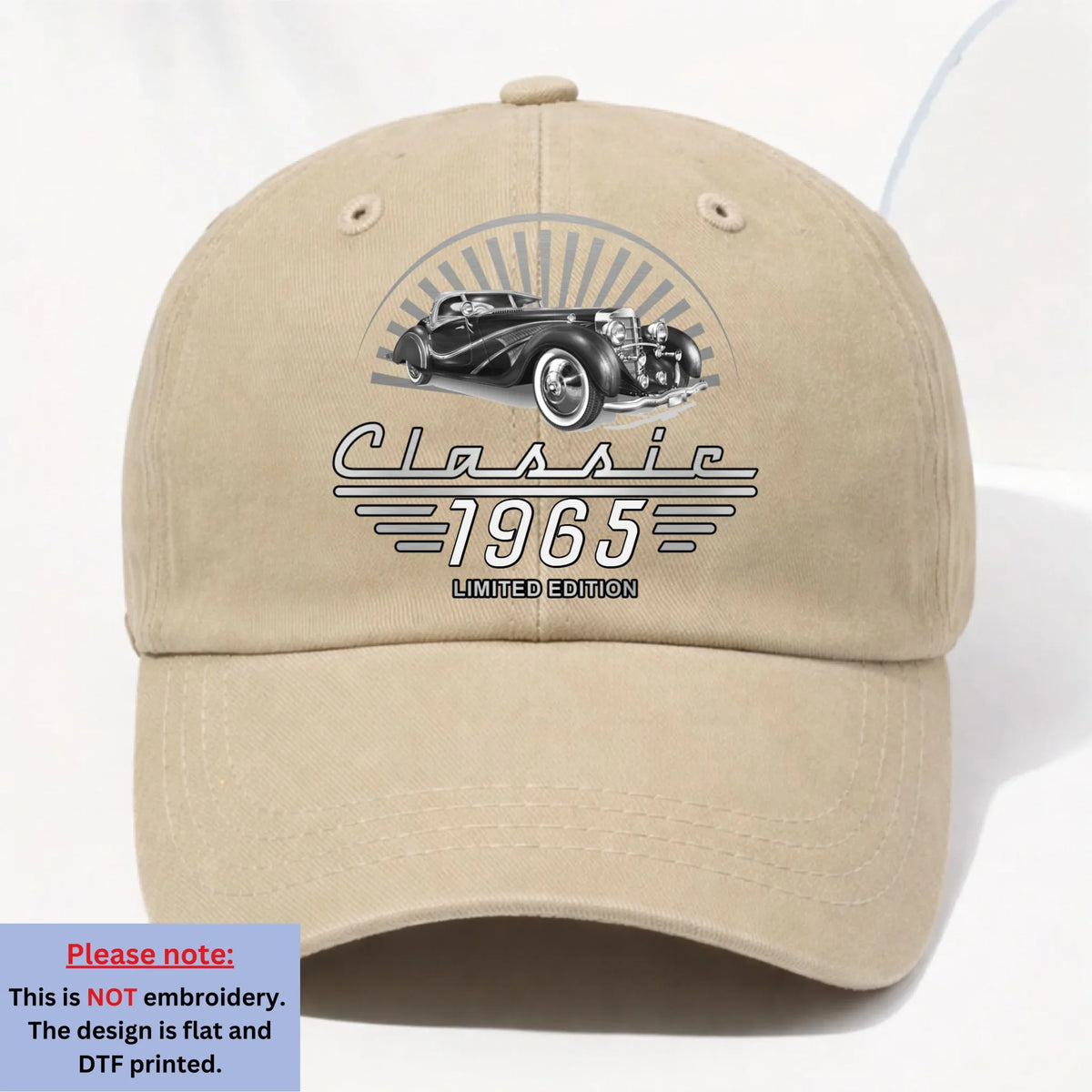 Custom Christmas Headwear Birthday Gifts for Grandpa • Limited Edition - Personalized Vintage Washed Denim Cap