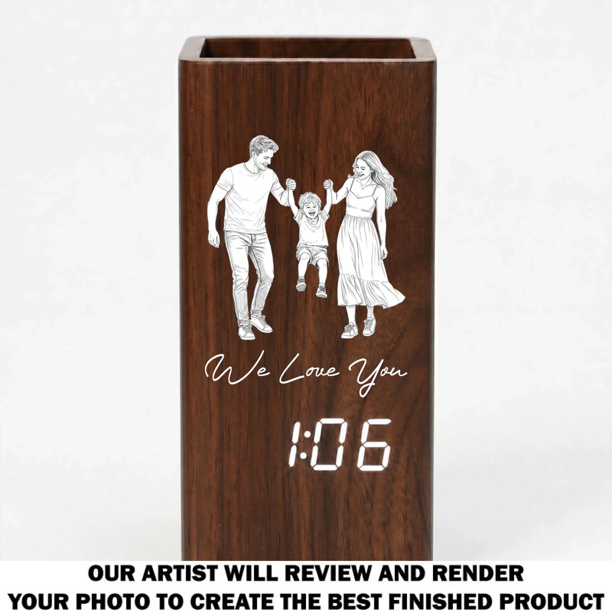 Love You - Personalized Pen Holder