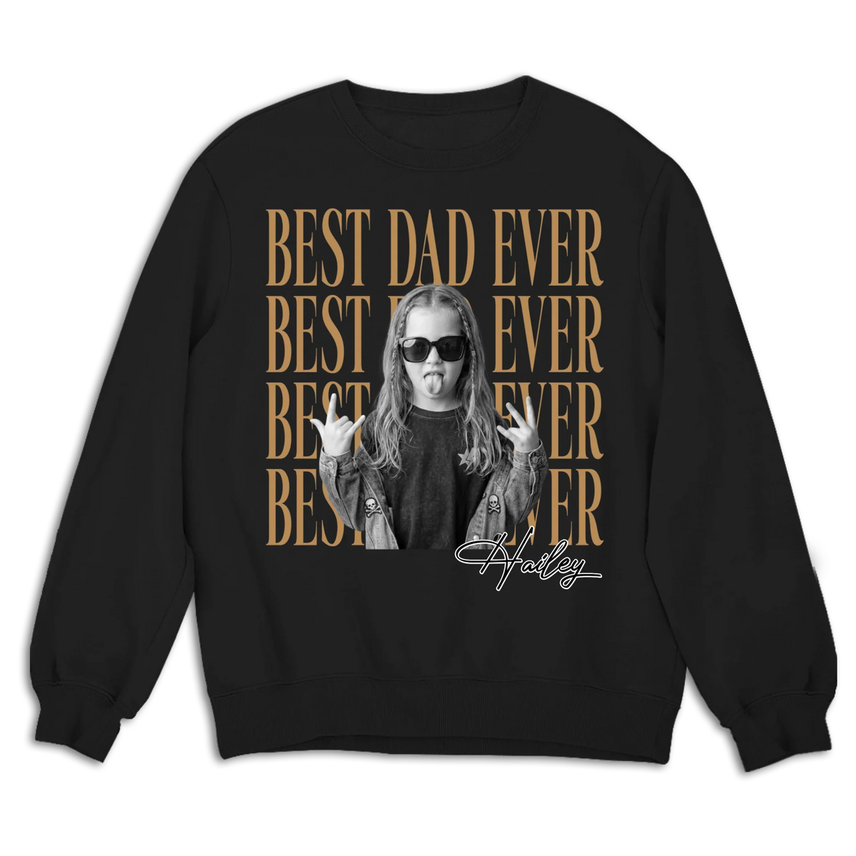 Custom Photo Christmas Anniversary Keepsake Gifts For Husband • Dad And Kid Minimalist - Personalized Shirt