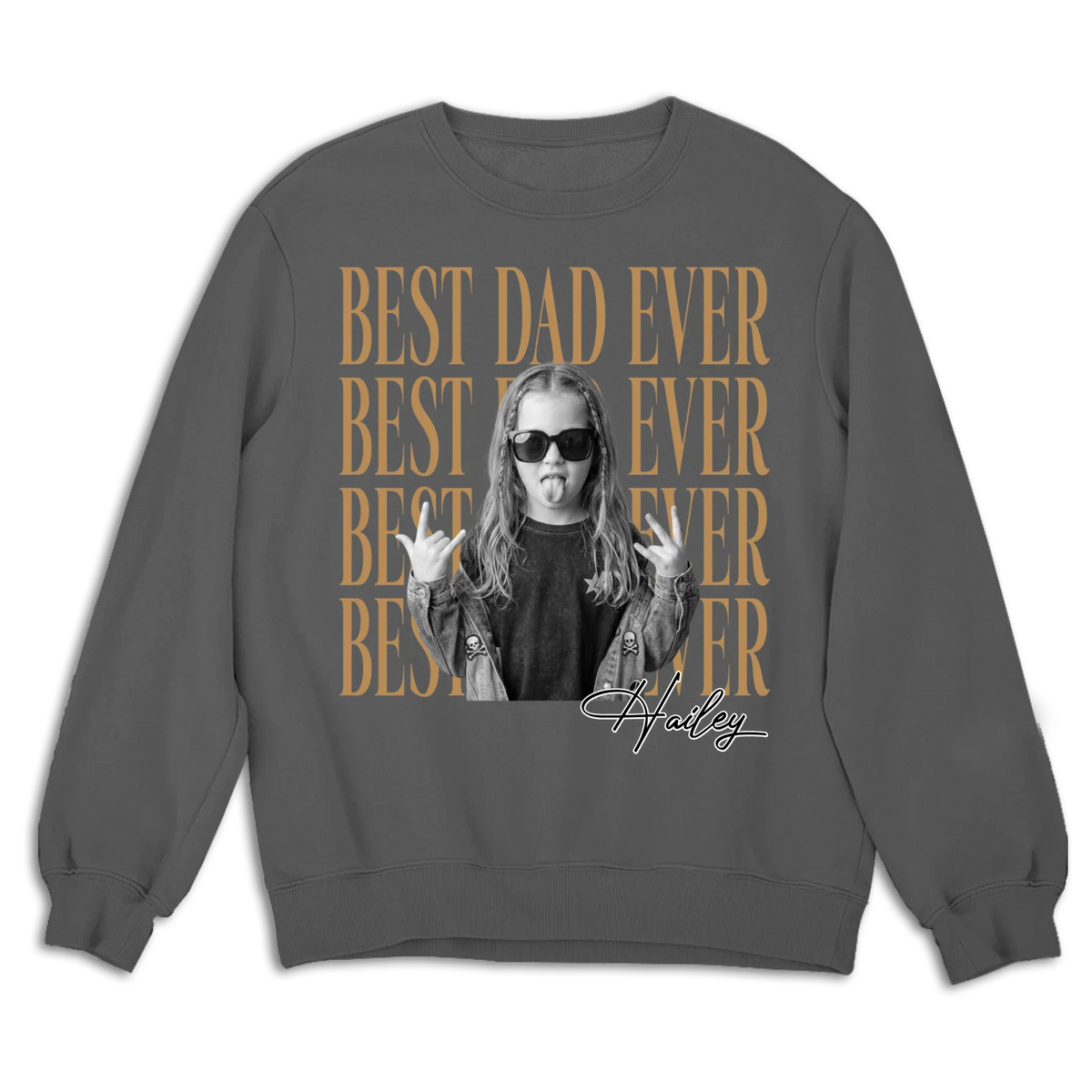 Custom Photo Christmas Anniversary Keepsake Gifts For Husband • Dad And Kid Minimalist - Personalized Shirt