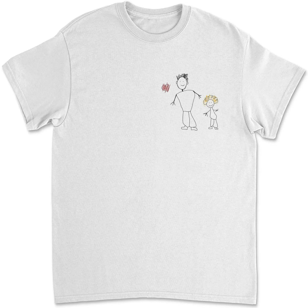 Custom Photo Father's Day, Special Gift for Dad & Grandpa • Handwriting Gift For Dad - Personalized Shirt