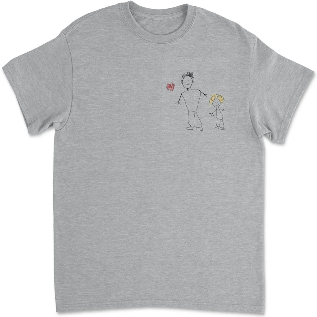 Custom Photo Father's Day, Special Gift for Dad & Grandpa • Handwriting Gift For Dad - Personalized Shirt