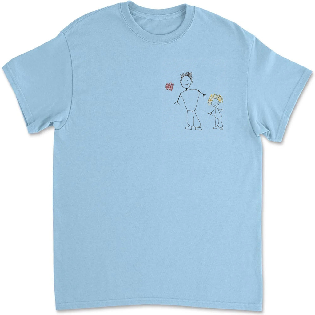 Custom Photo Father's Day, Special Gift for Dad & Grandpa • Handwriting Gift For Dad - Personalized Shirt