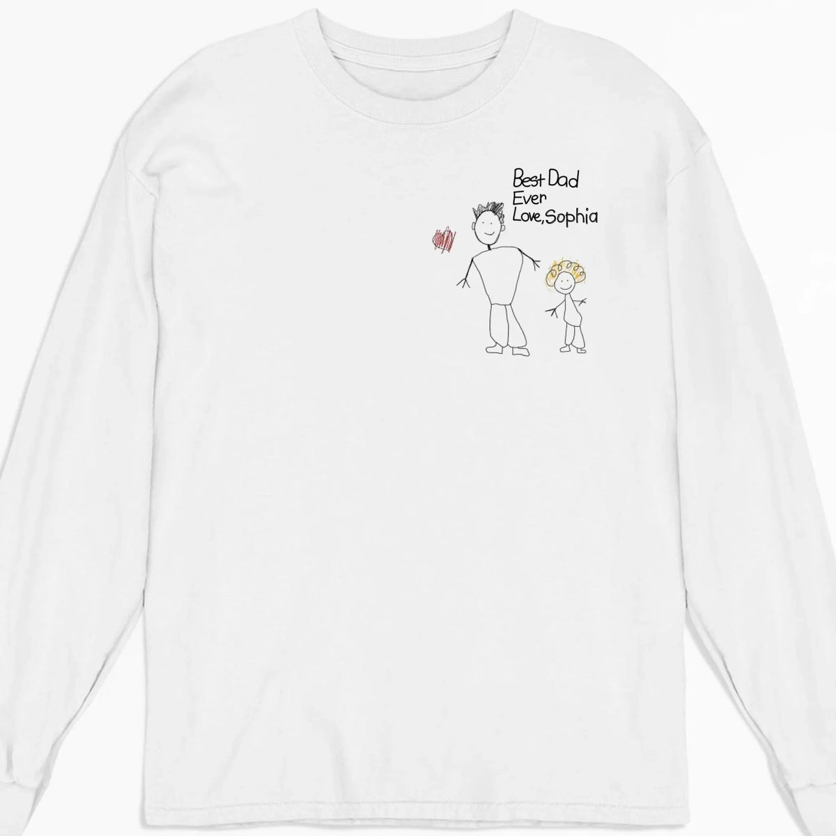 Custom Photo Father's Day, Special Gift for Dad & Grandpa • Handwriting Gift For Dad - Personalized Shirt