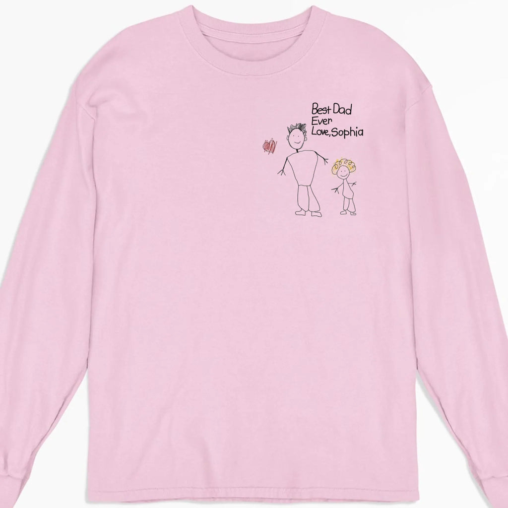 Custom Photo Father's Day, Special Gift for Dad & Grandpa • Handwriting Gift For Dad - Personalized Shirt