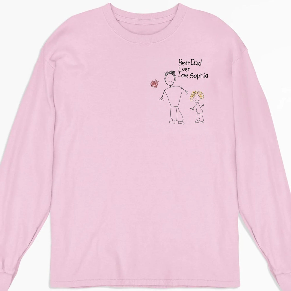 Custom Photo Father's Day, Special Gift for Dad & Grandpa • Handwriting Gift For Dad - Personalized Shirt