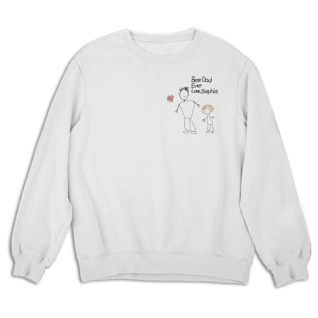 Custom Photo Father's Day, Special Gift for Dad & Grandpa • Handwriting Gift For Dad - Personalized Shirt