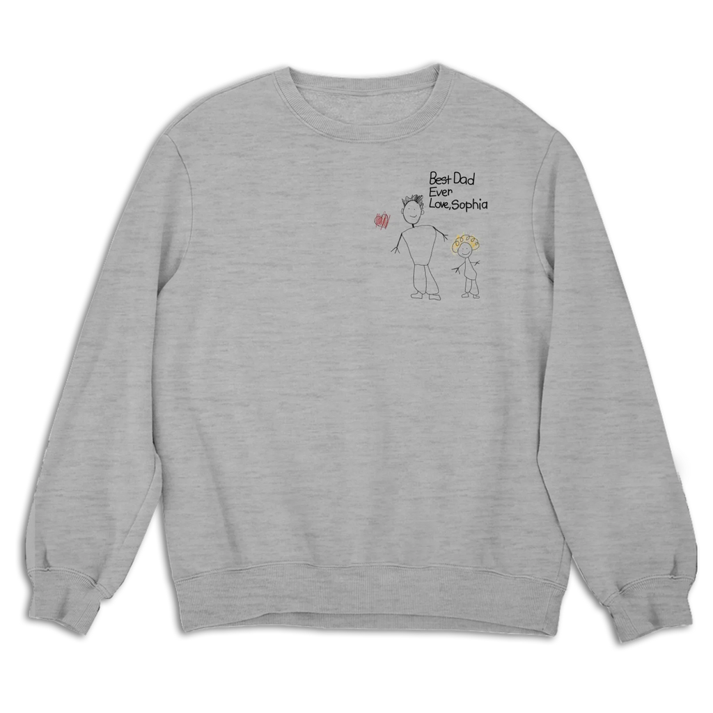 Custom Photo Father's Day, Special Gift for Dad & Grandpa • Handwriting Gift For Dad - Personalized Shirt