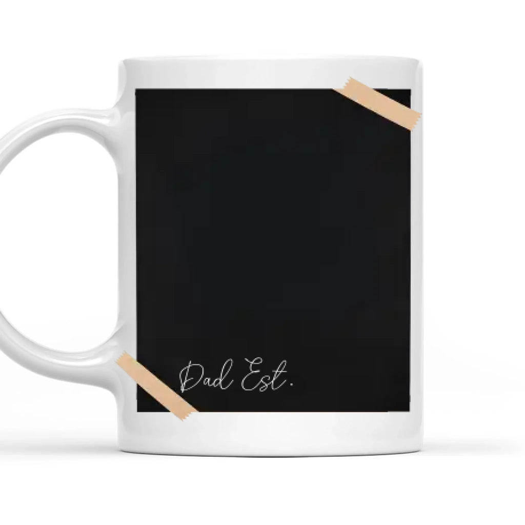Custom Photo Father's Day, Special Gift for Dad & Grandpa • Vintage Retro Polaroid Photo Est - Personalized Coffee Mug