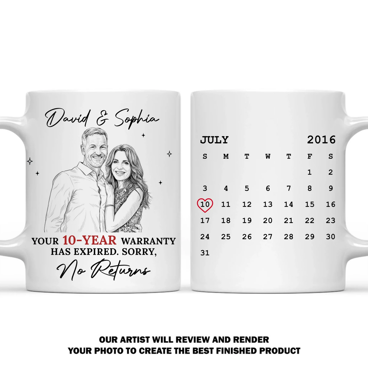 Custom Photo Anniversary Keepsake Gifts For Couple • Has Expired - Personalized Coffee Mug