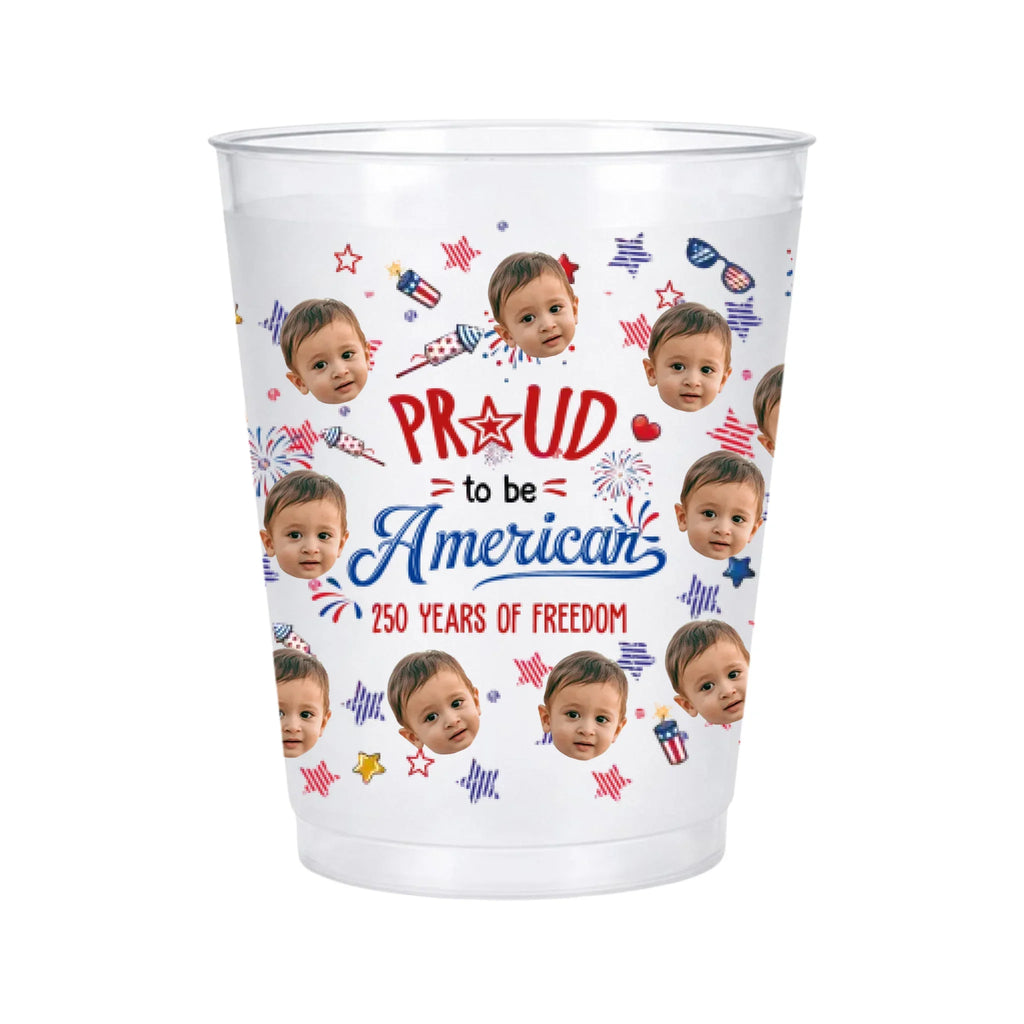 Proud To Be American - Personalized Frosted Cup