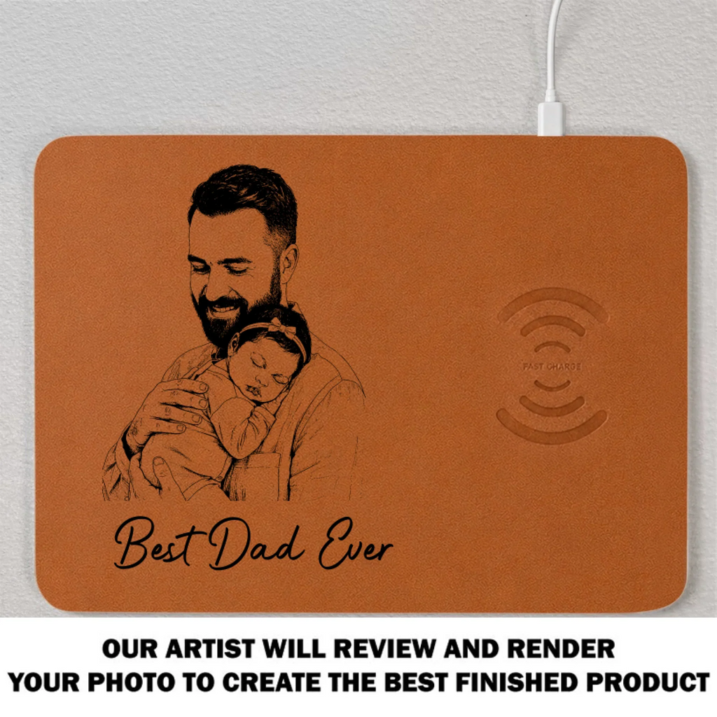 Best Dad Ever - Personalized Charging Mat