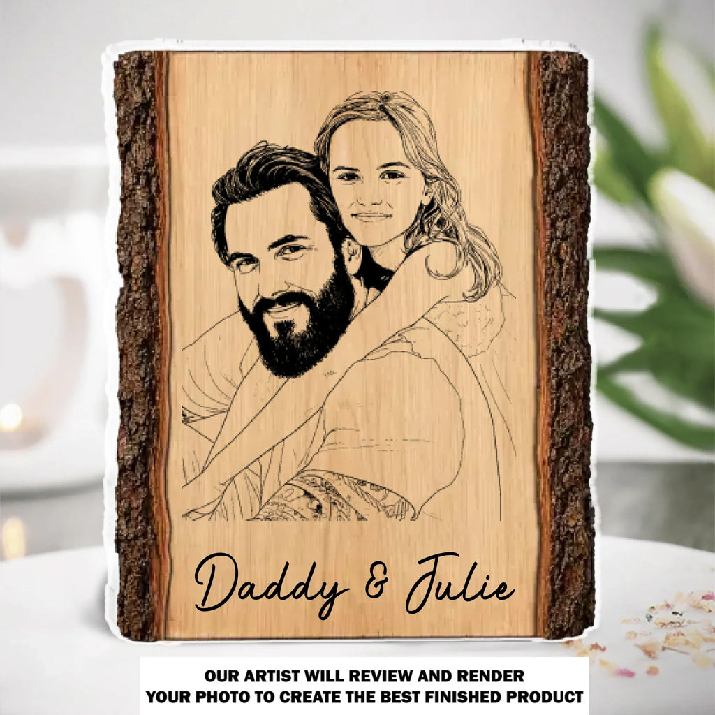 Custom Father's Day Decor, Gift for Dad & Grandpa • Dad Makes Hearts Happy - Personalized Acrylic Plaque