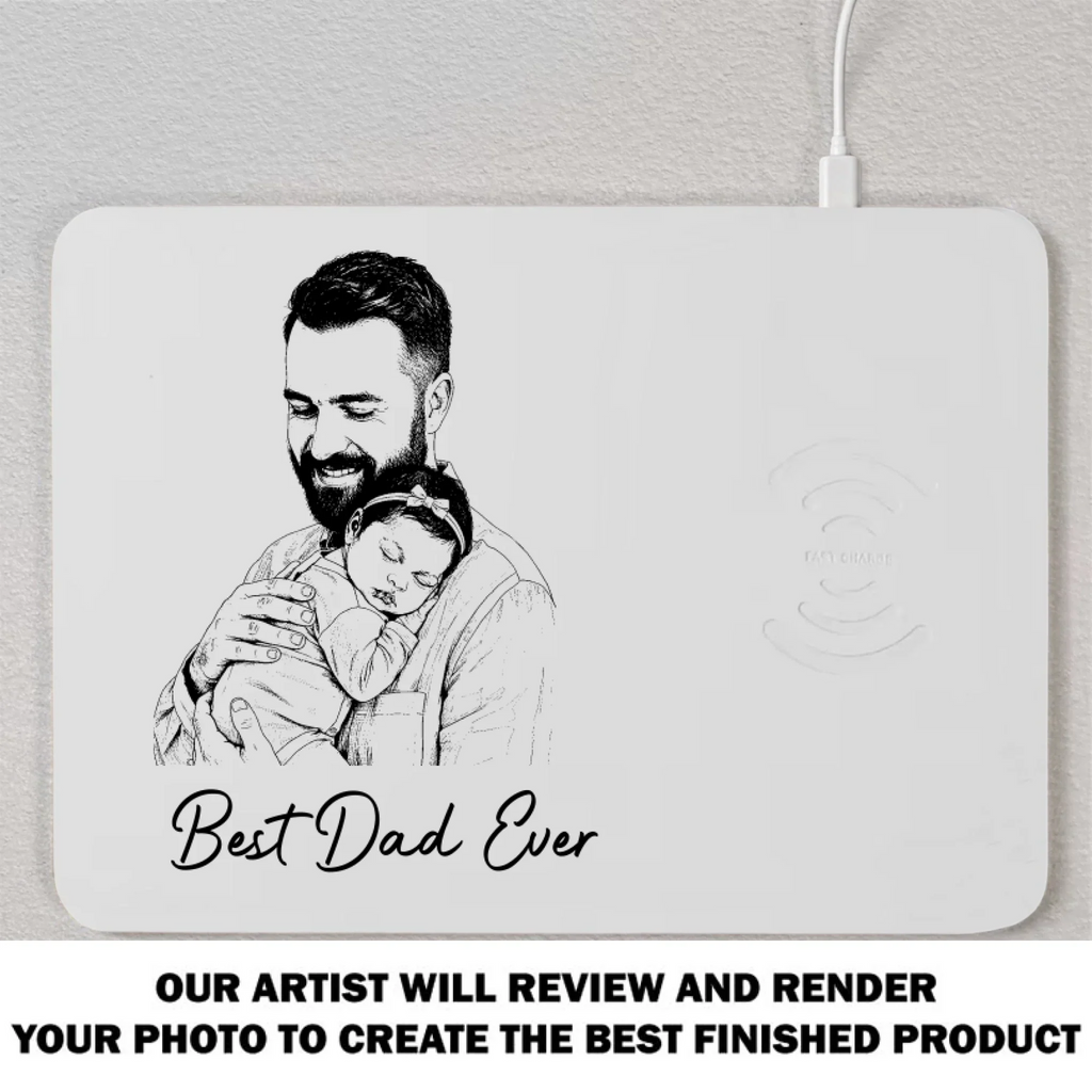 Best Dad Ever - Personalized Charging Mat