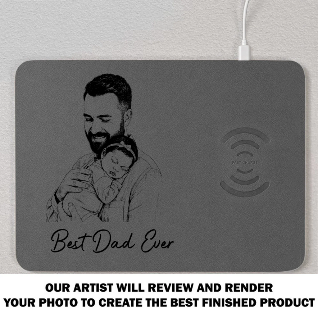 Best Dad Ever - Personalized Charging Mat