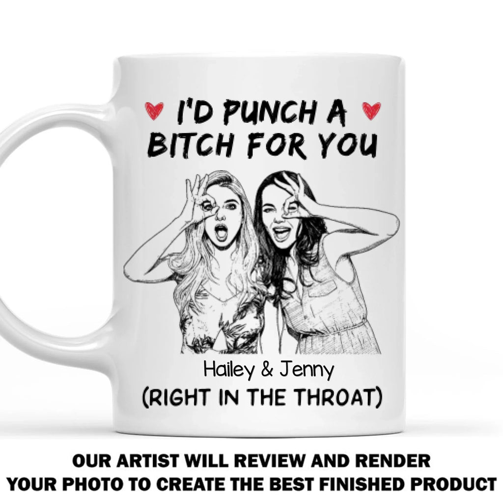 Custom Photo Best Friend, Christmas & Birthday Friendship Keepsake Gift • Best Friend - Personalized Coffee Mug