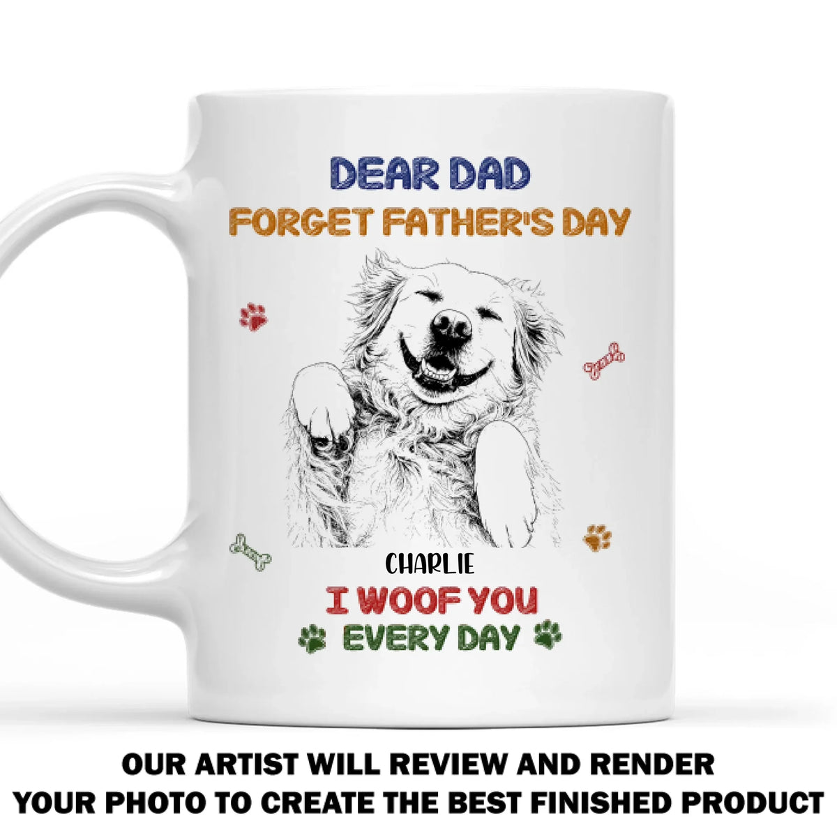 Custom Photo Christmas & Birthday Keepsake Gift • I Love You I Promise - Personalized Coffee Mug