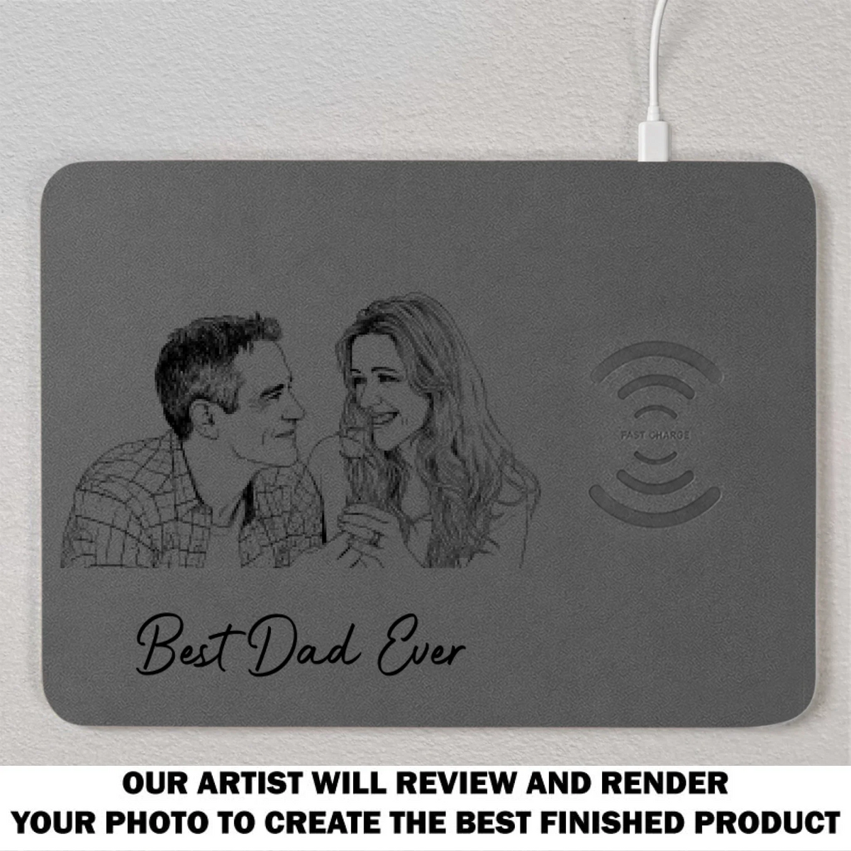 Together Forever - Personalized Charging Mat