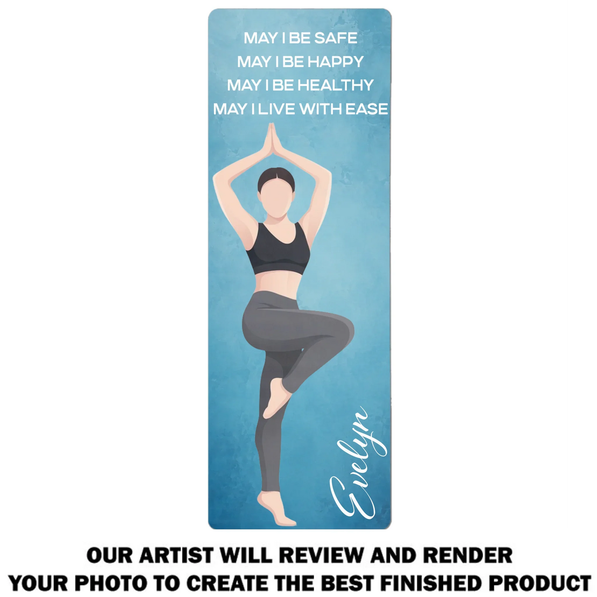 May I Live With Ease Photo - Personalized Yoga Mat
