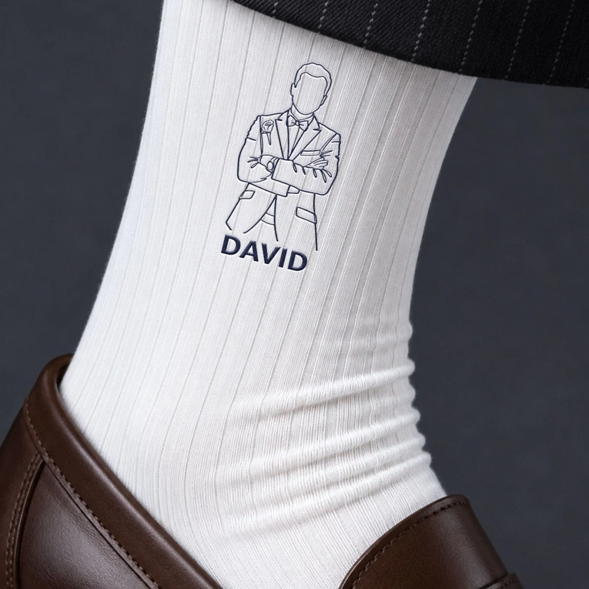 Groomsmen Proposal Wedding - Personalized Men Socks