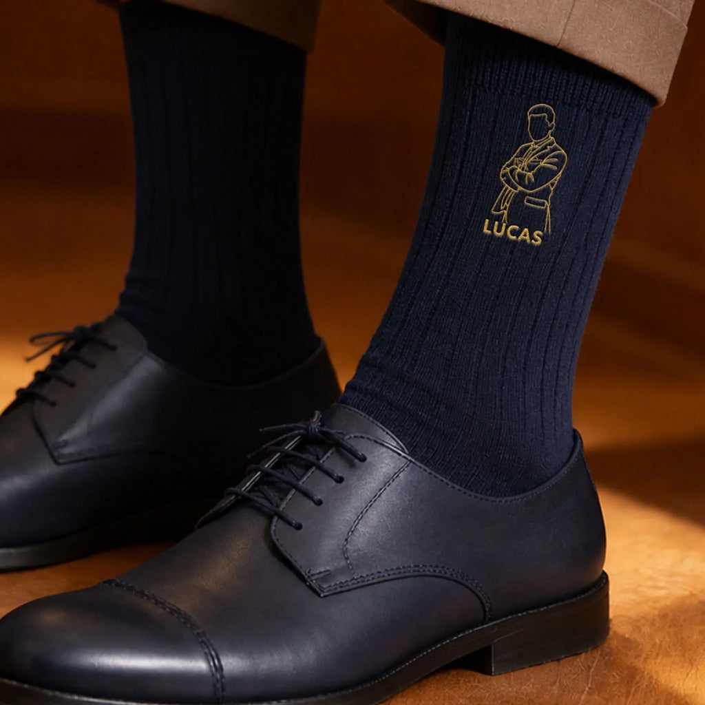 Groomsmen Proposal Wedding - Personalized Men Socks