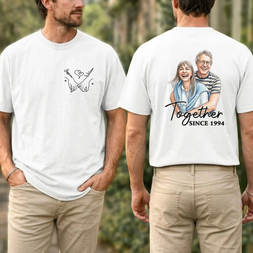 Custom Photo Christmas Anniversary Keepsake Gifts For Wife • Together Since Forever - Personalized Shirt