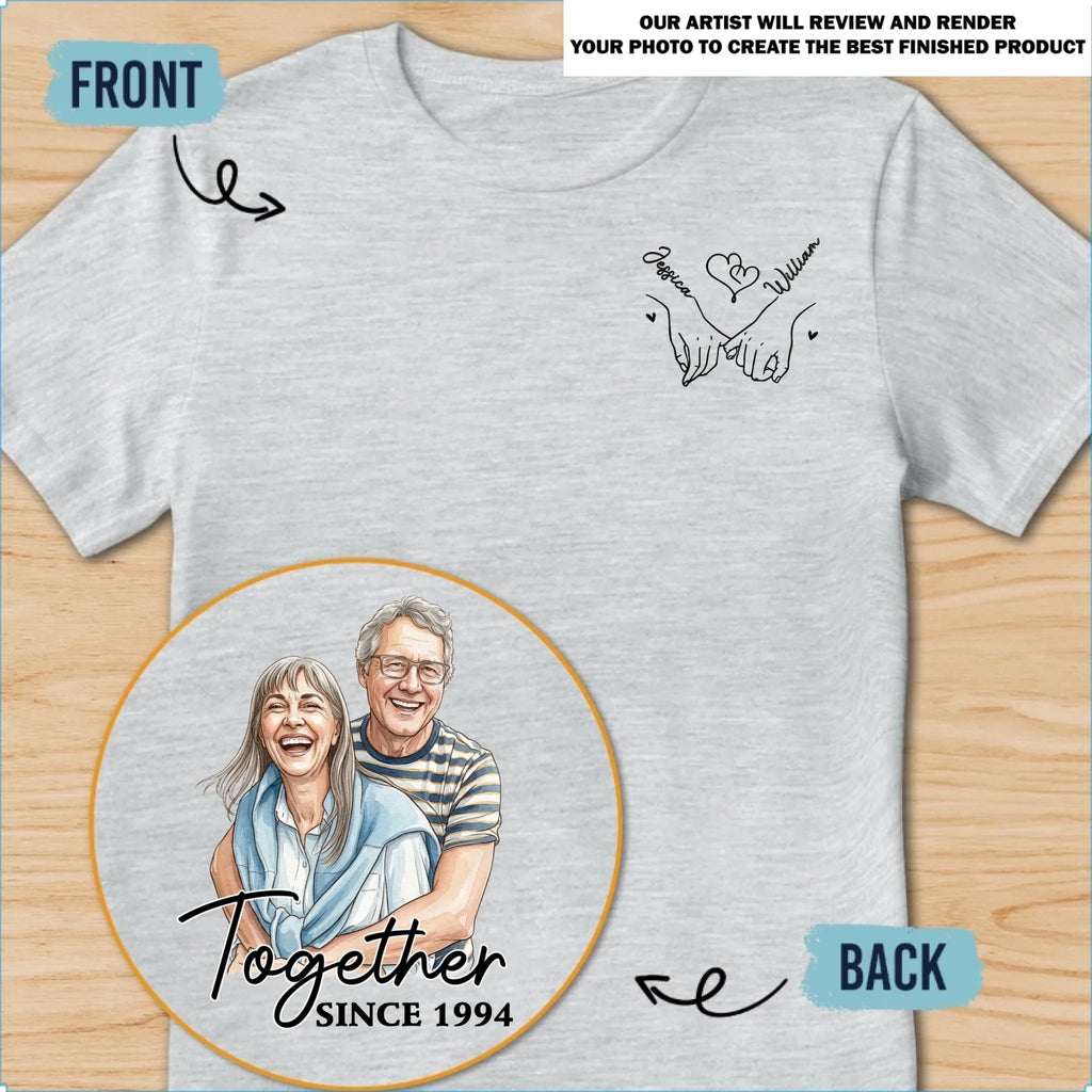Custom Photo Christmas Anniversary Keepsake Gifts For Wife • Together Since Forever - Personalized Shirt
