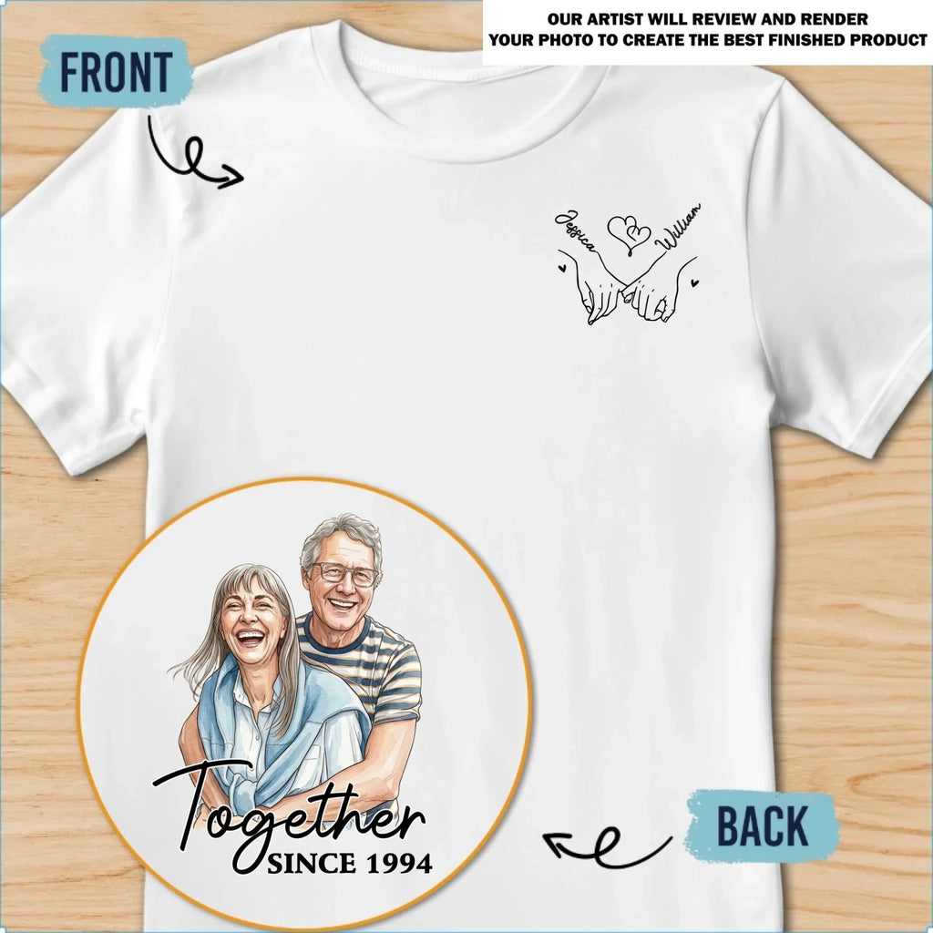 Custom Photo Christmas Anniversary Keepsake Gifts For Wife • Together Since Forever - Personalized Shirt
