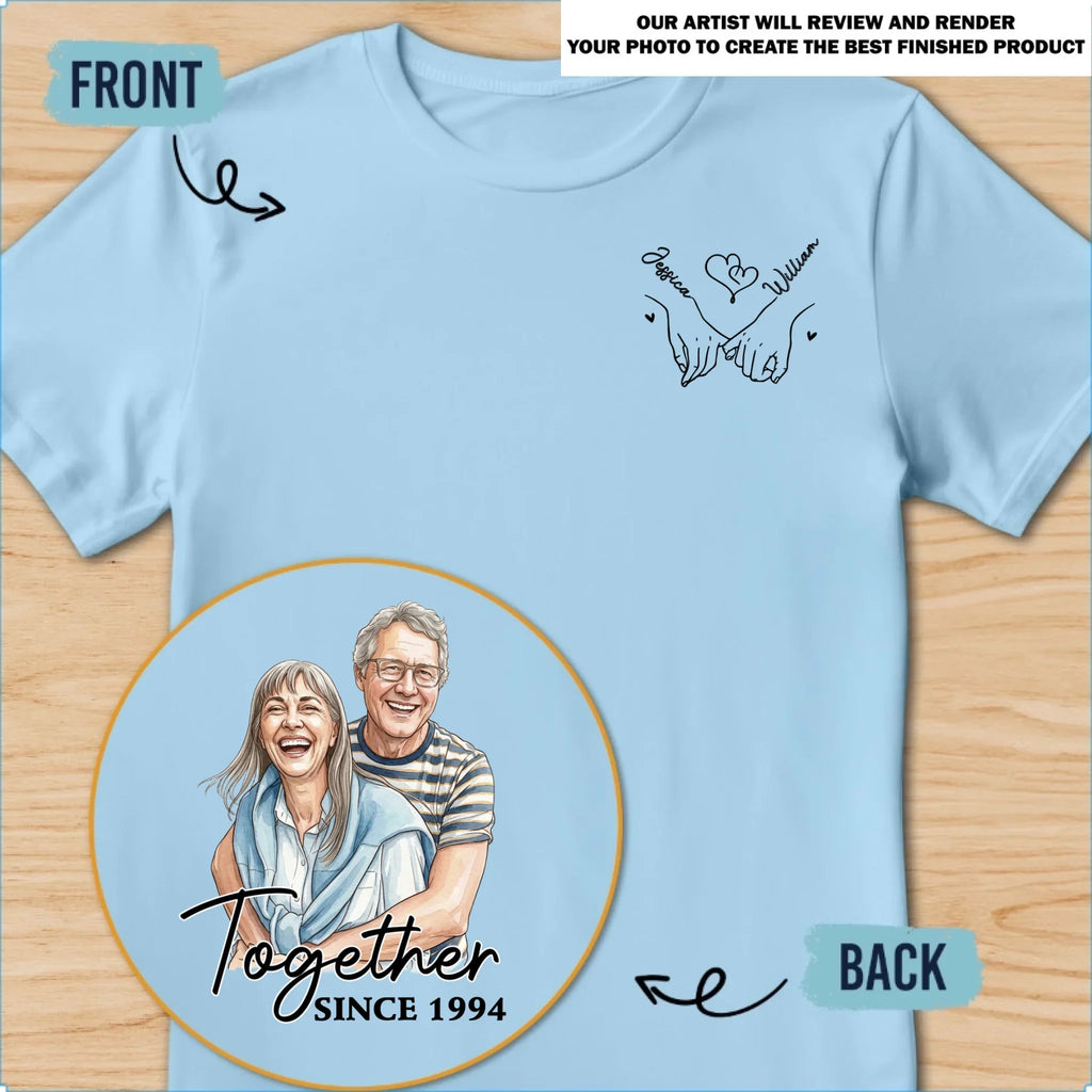 Custom Photo Christmas Anniversary Keepsake Gifts For Wife • Together Since Forever - Personalized Shirt