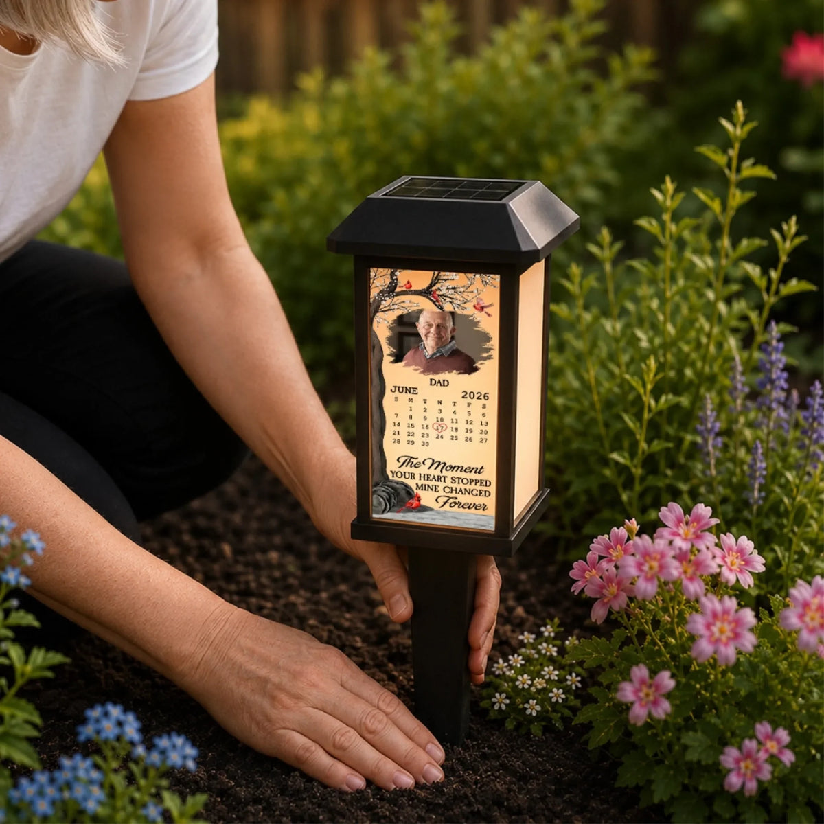 Forever In My Heart - Personalized Solar Garden Light