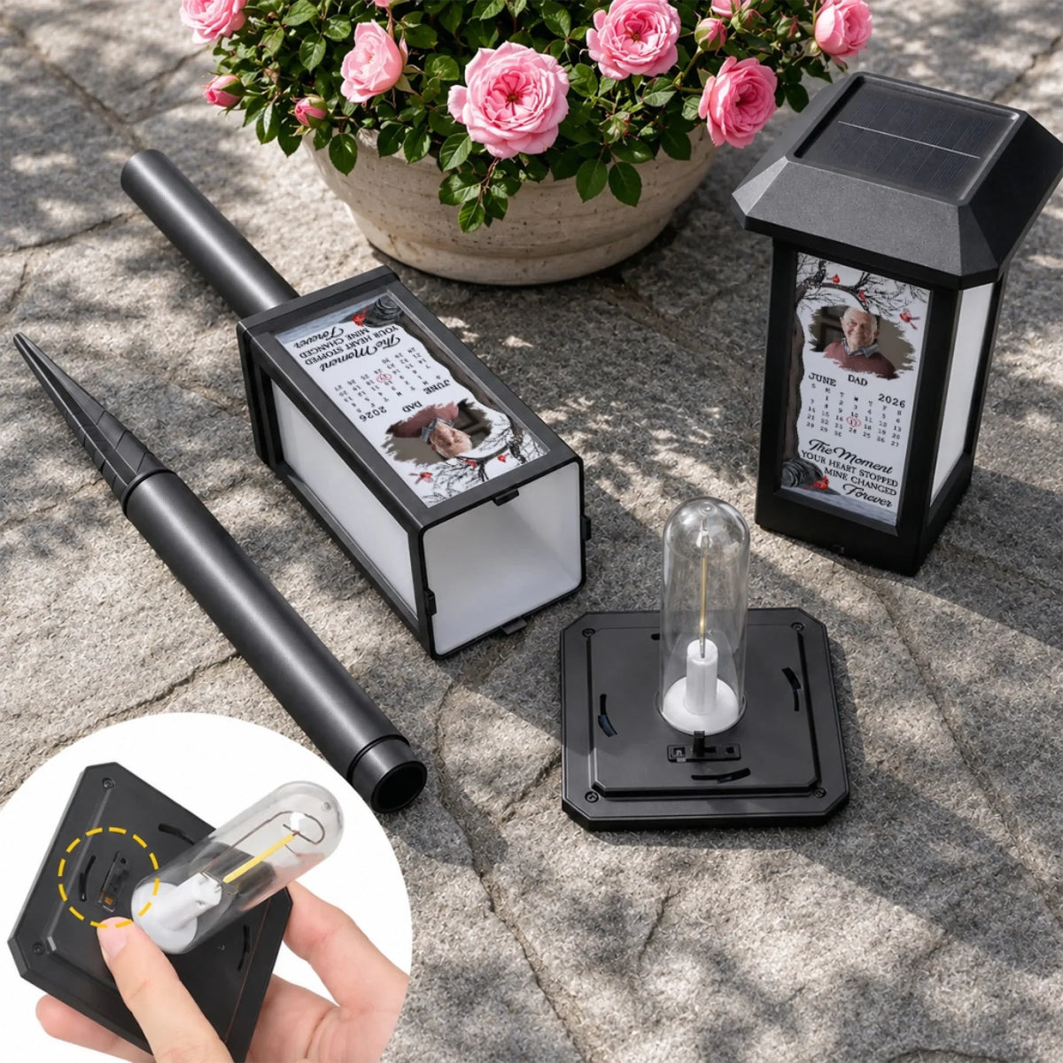Forever In My Heart - Personalized Solar Garden Light