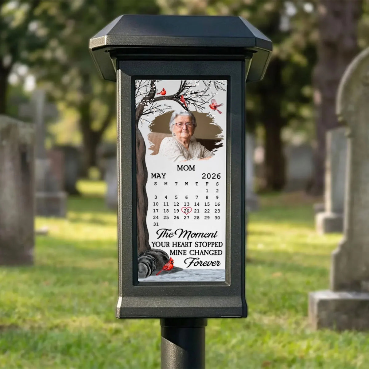 Forever In My Heart - Personalized Solar Garden Light